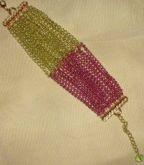 Pulseira bracelete duas cores